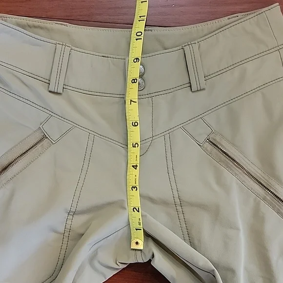 Athleta Brushed Lined Tan Hiking Outdoor Pants - Size 2P - Picture 4 of 9